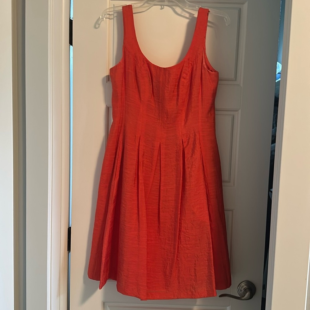 Nine West size 10 red-orange sleeveless dress